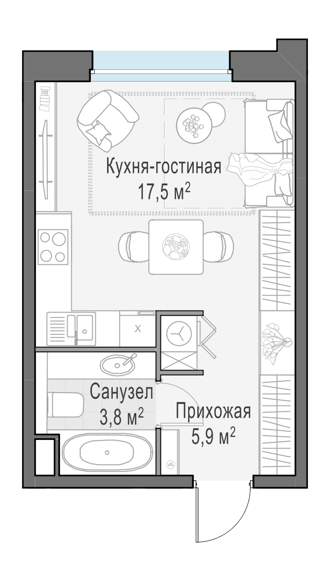 27.3 м²