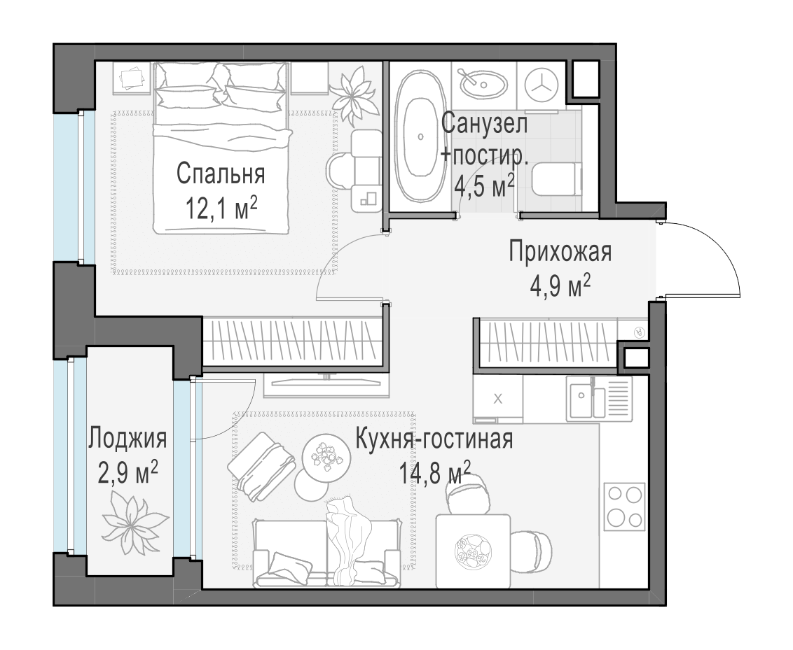 37.8 м²