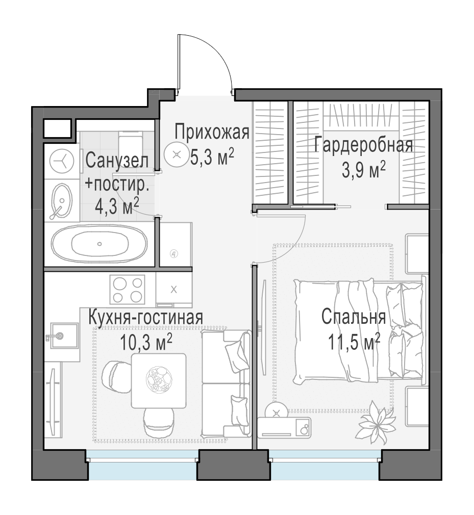 35.2 м²