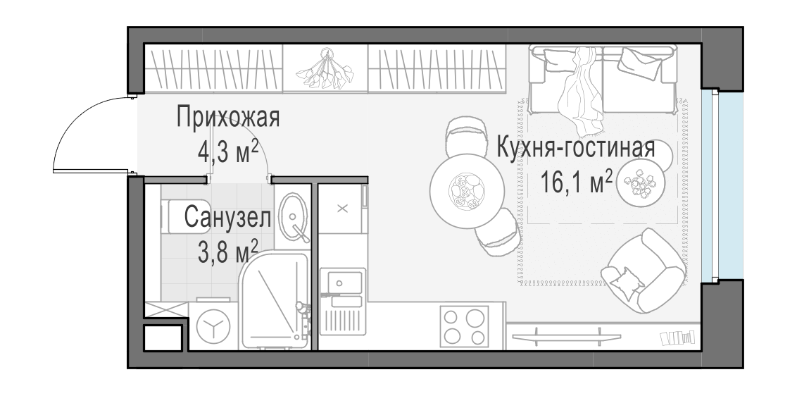 24.1 м²