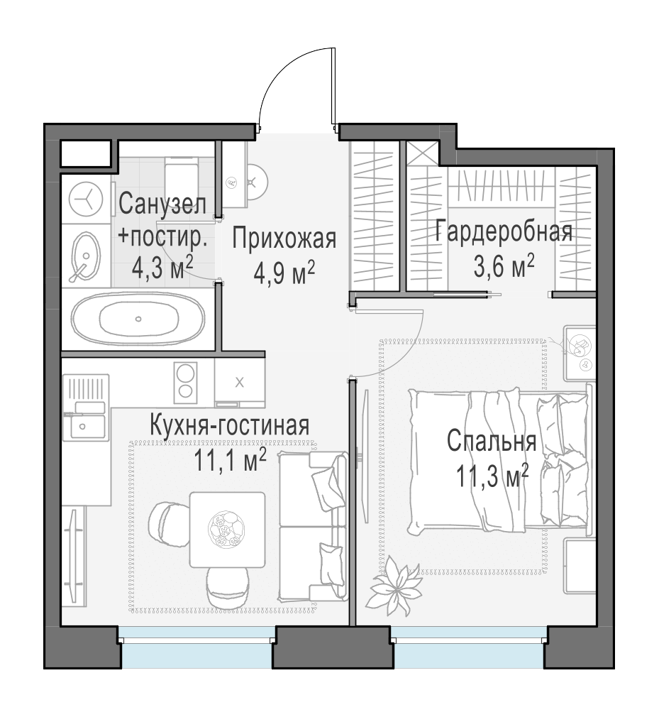 35.2 м²