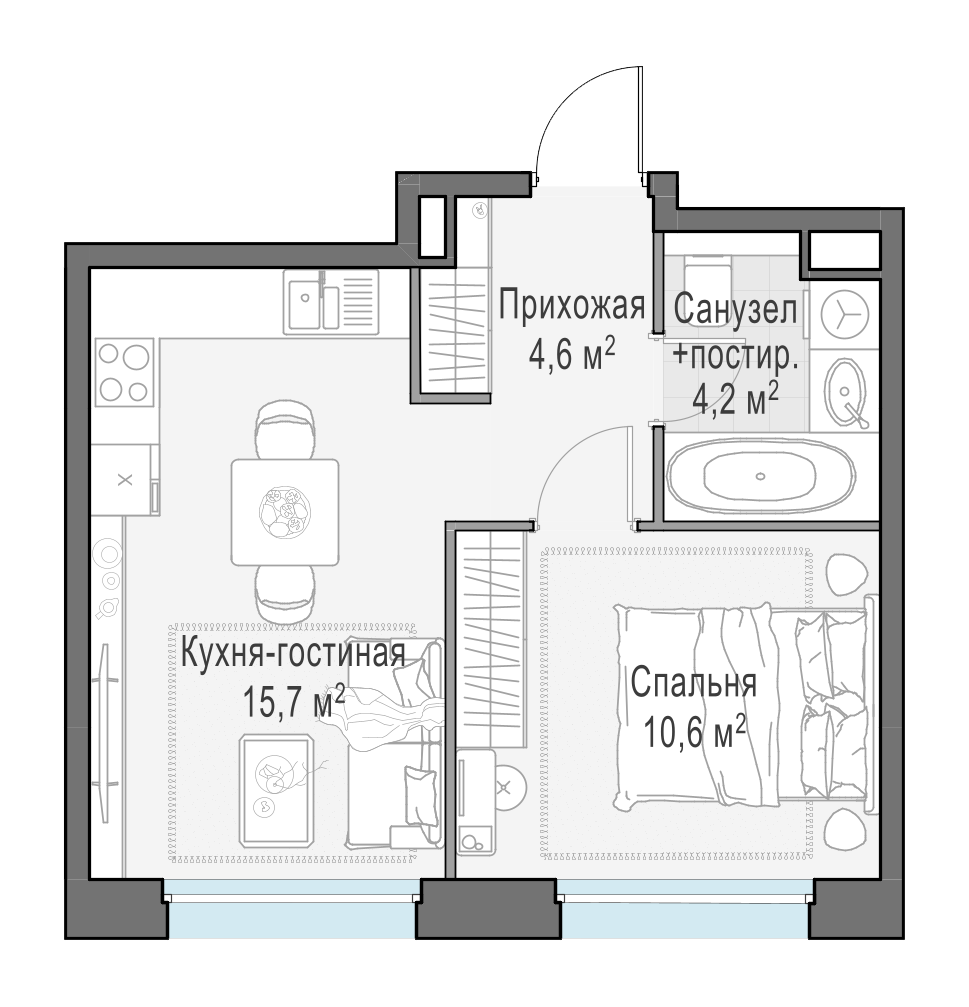 35.3 м²