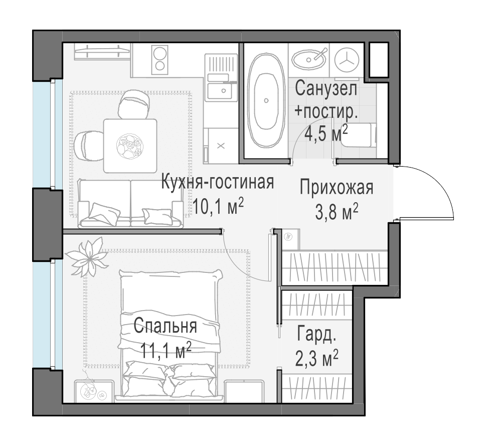 31 м²