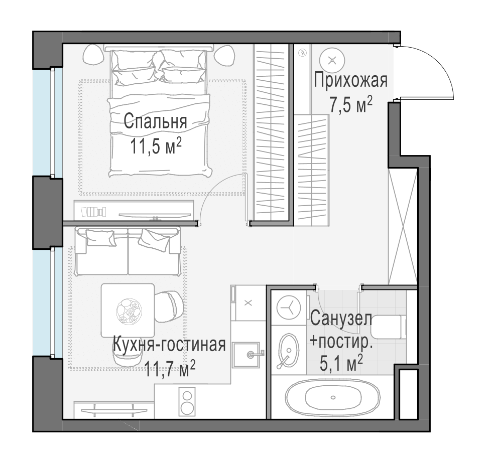34.1 м²