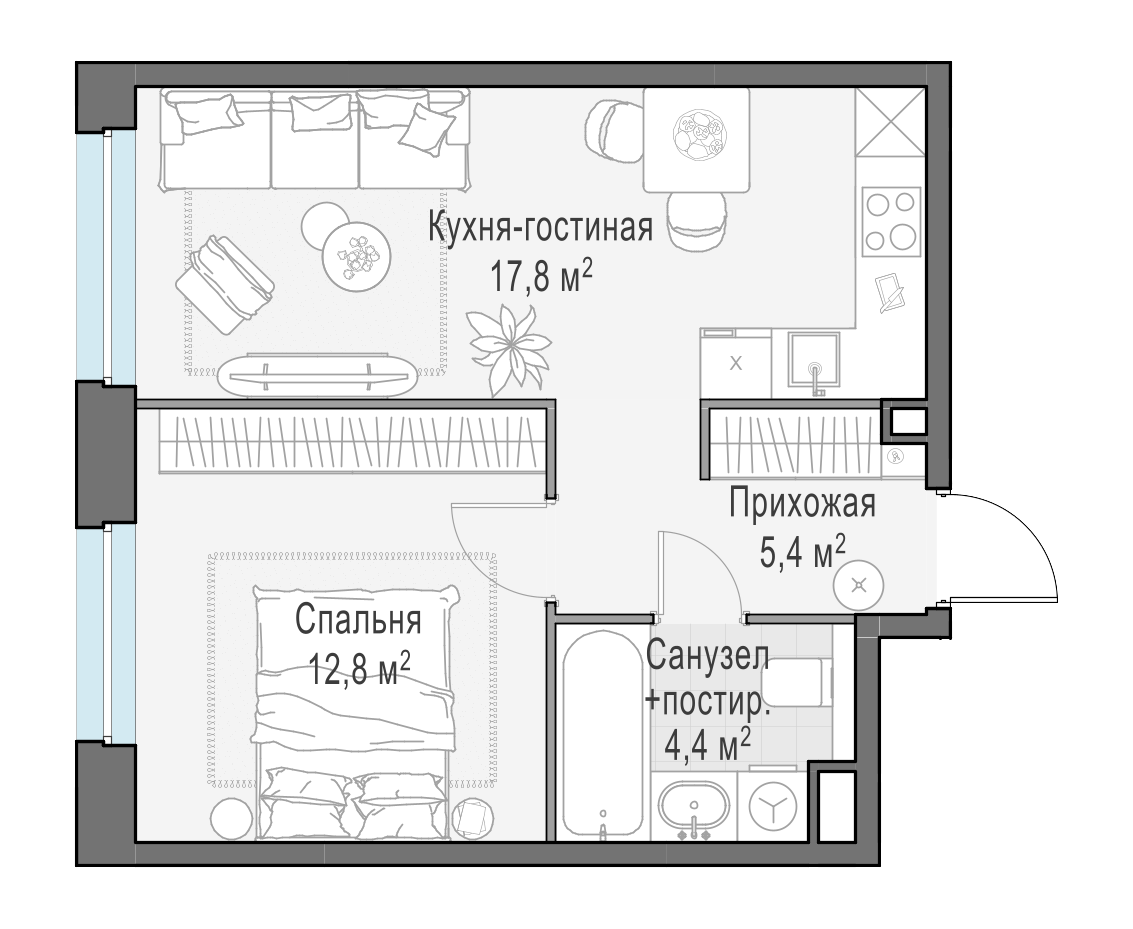 40.3 м²