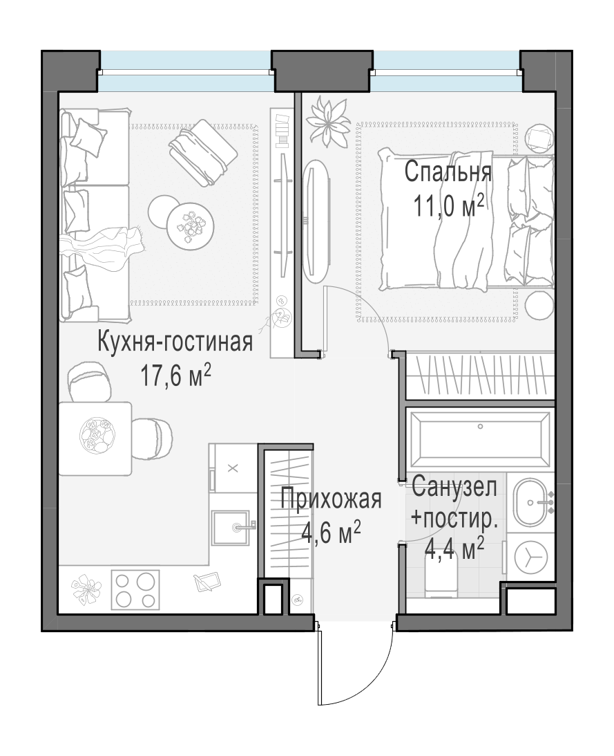 37.6 м²