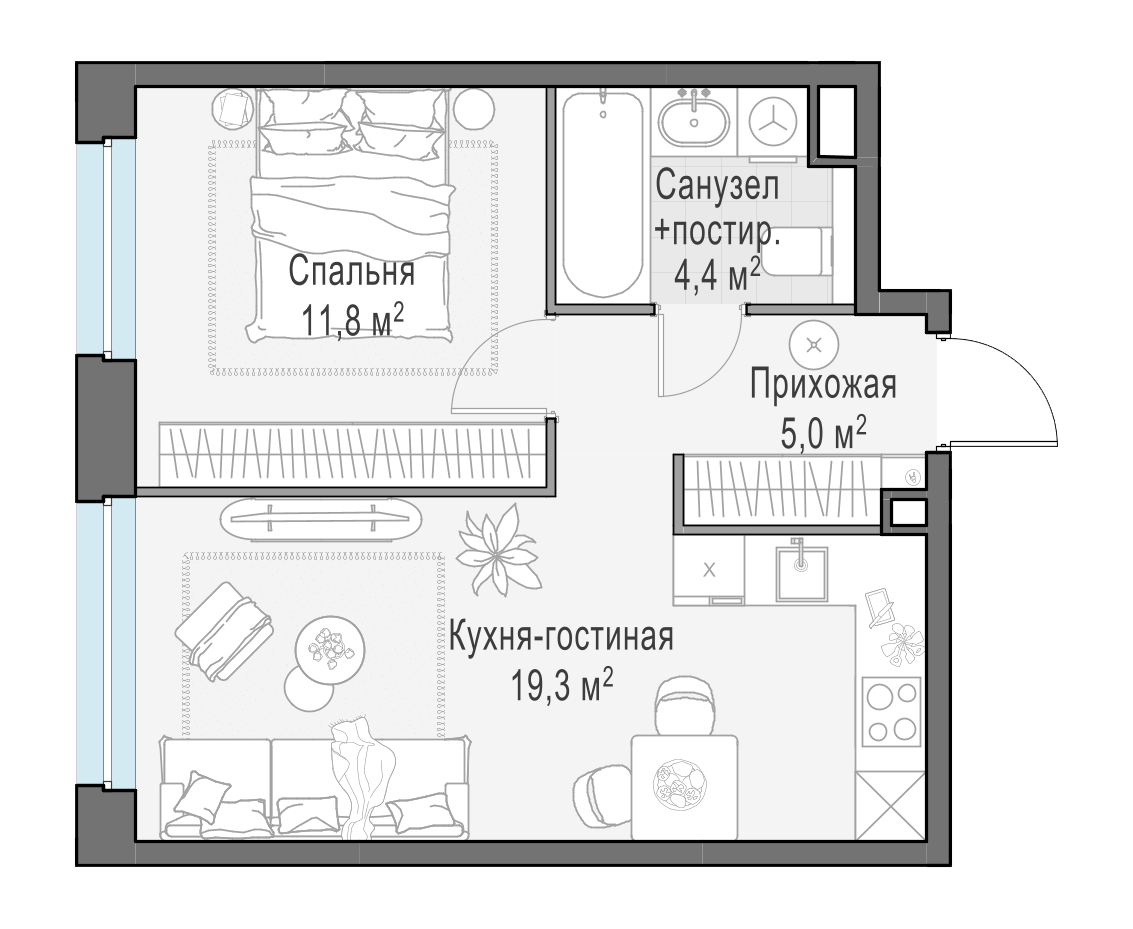 40.4 м²