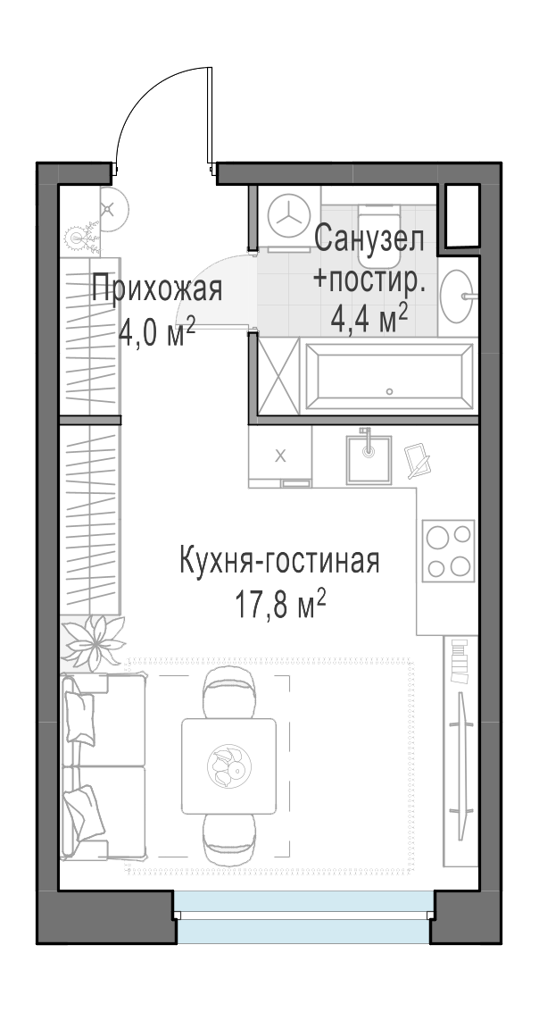 25.9 м²