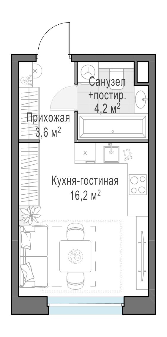 24 м²
