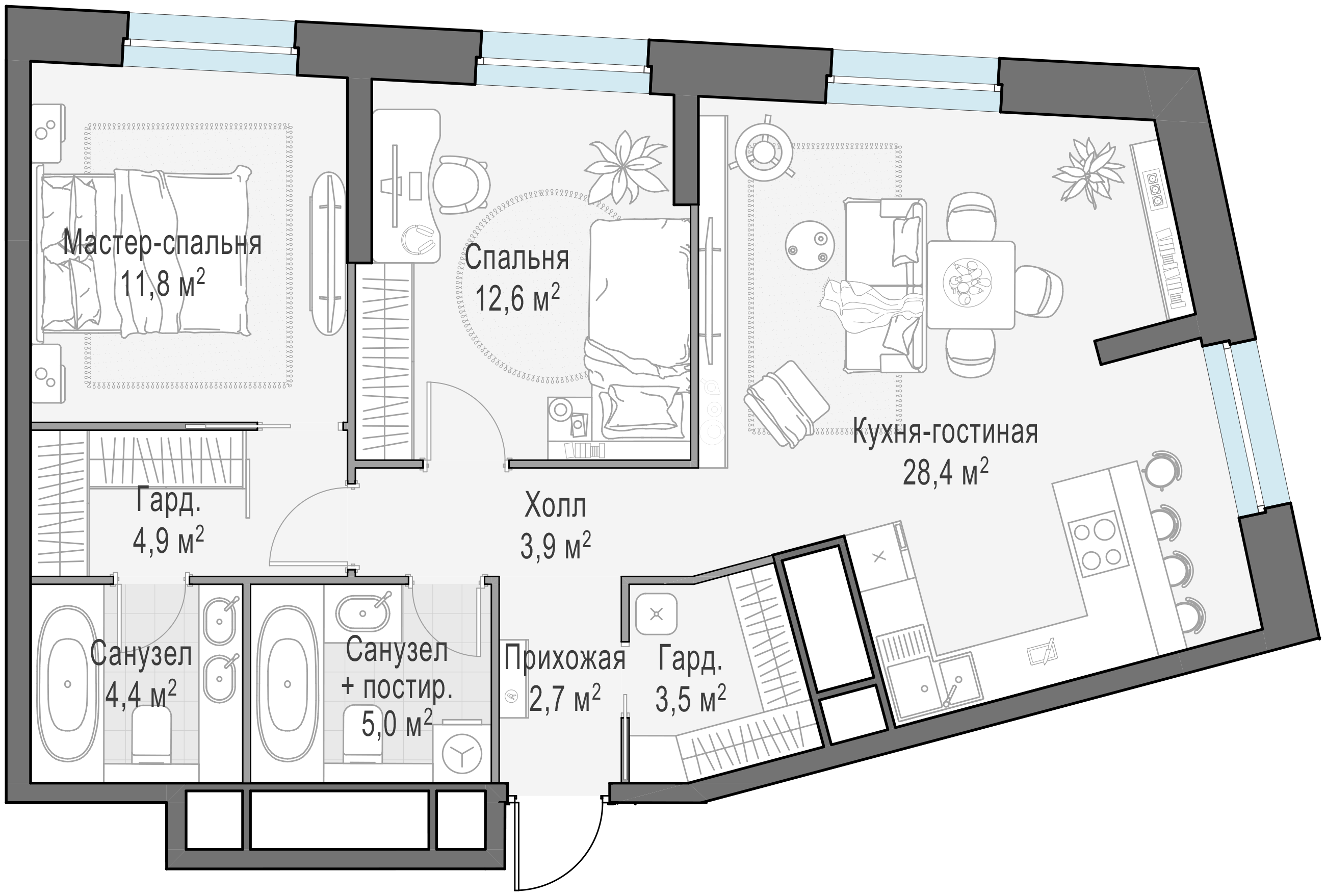 77.6 м²