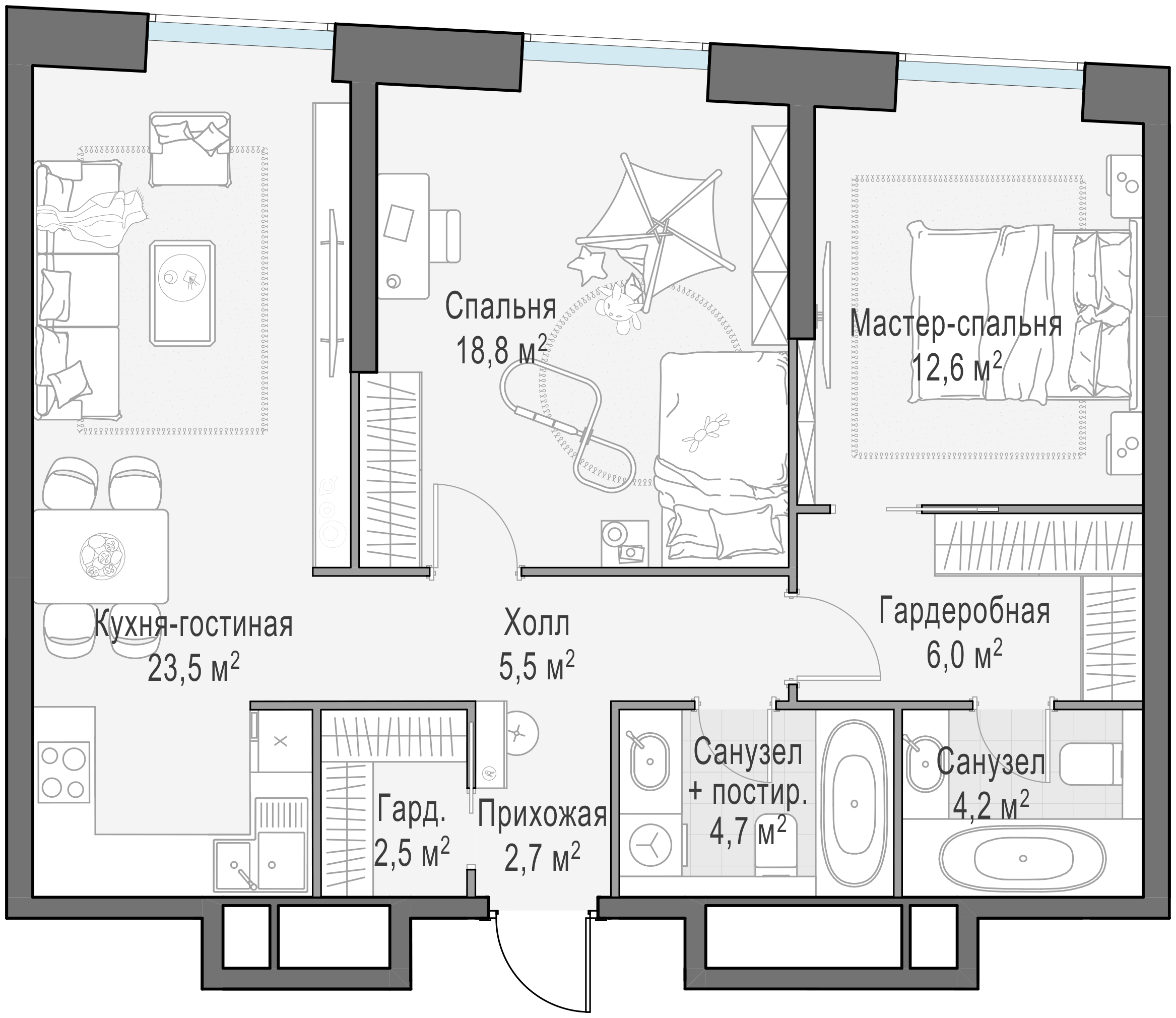 79.2 м²