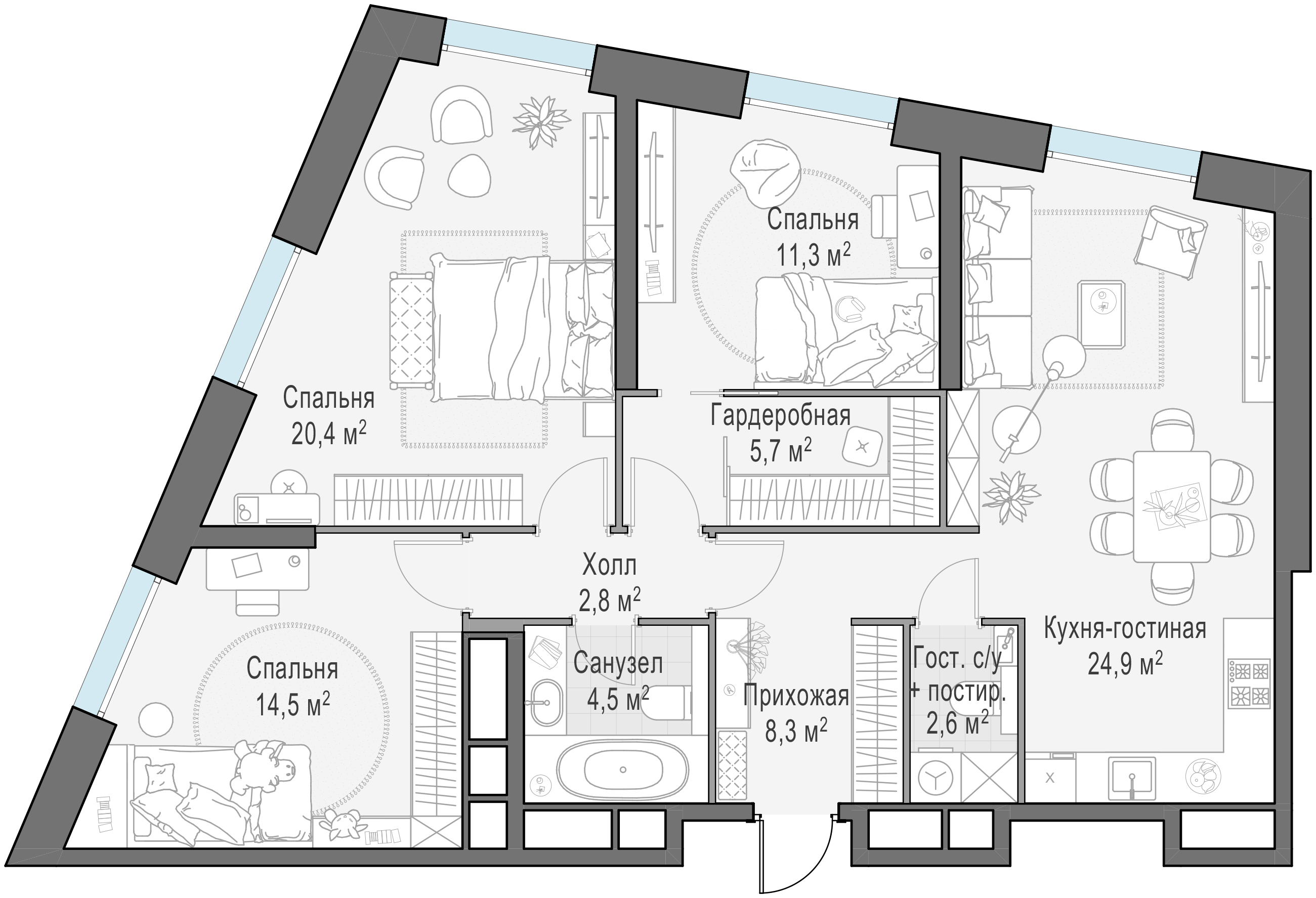 93.6 м²