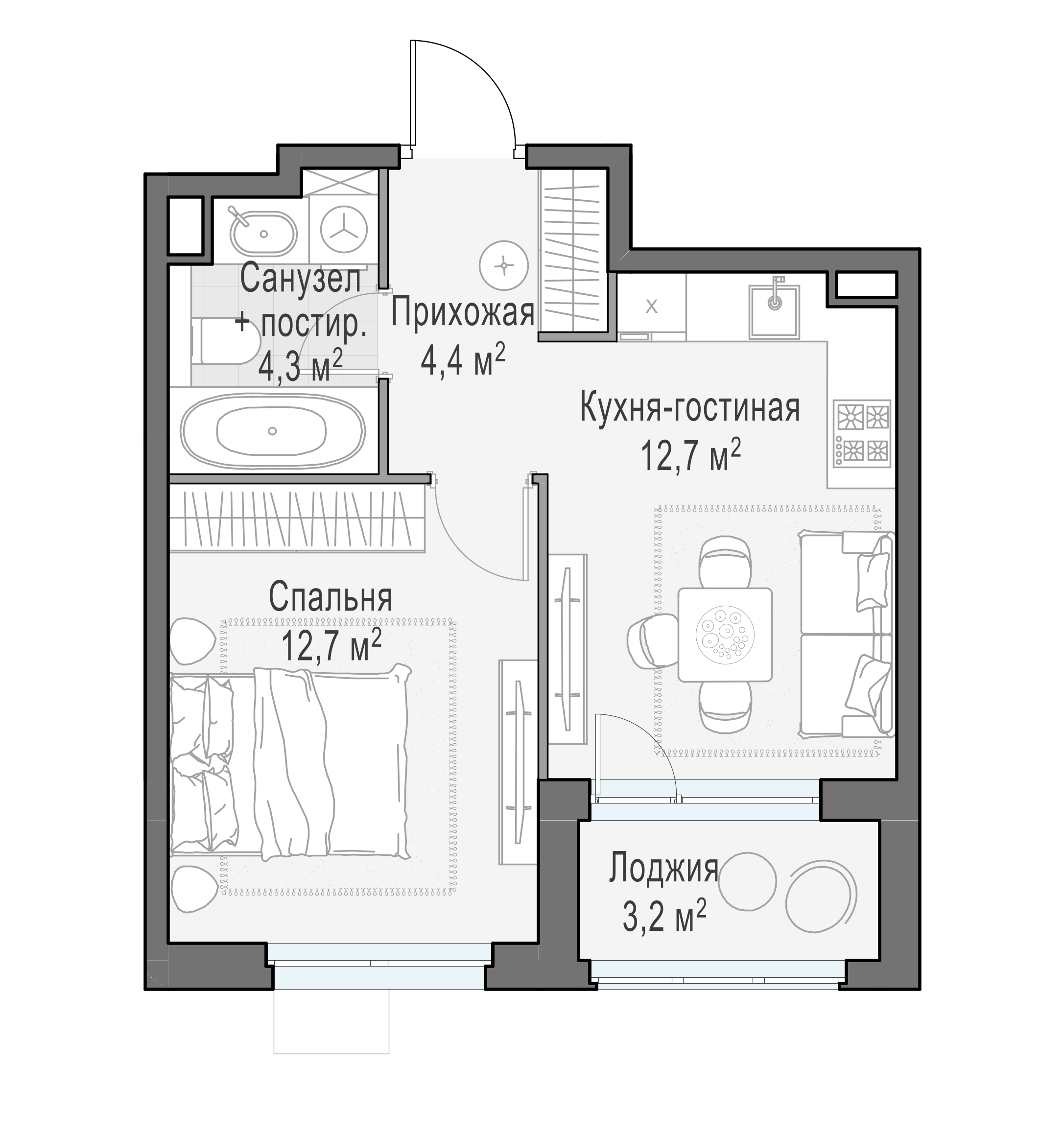 35.6 м²