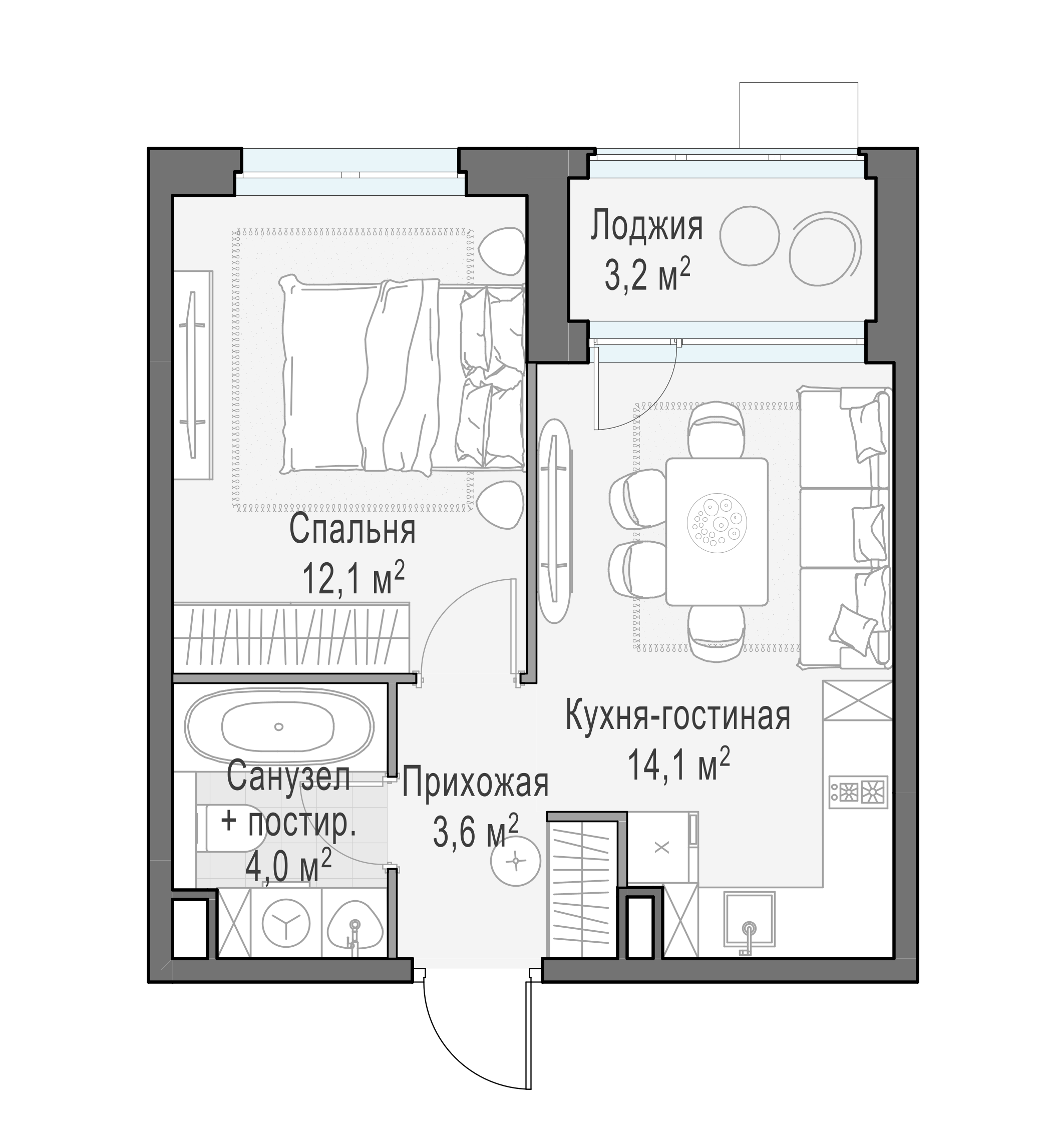 35.2 м²