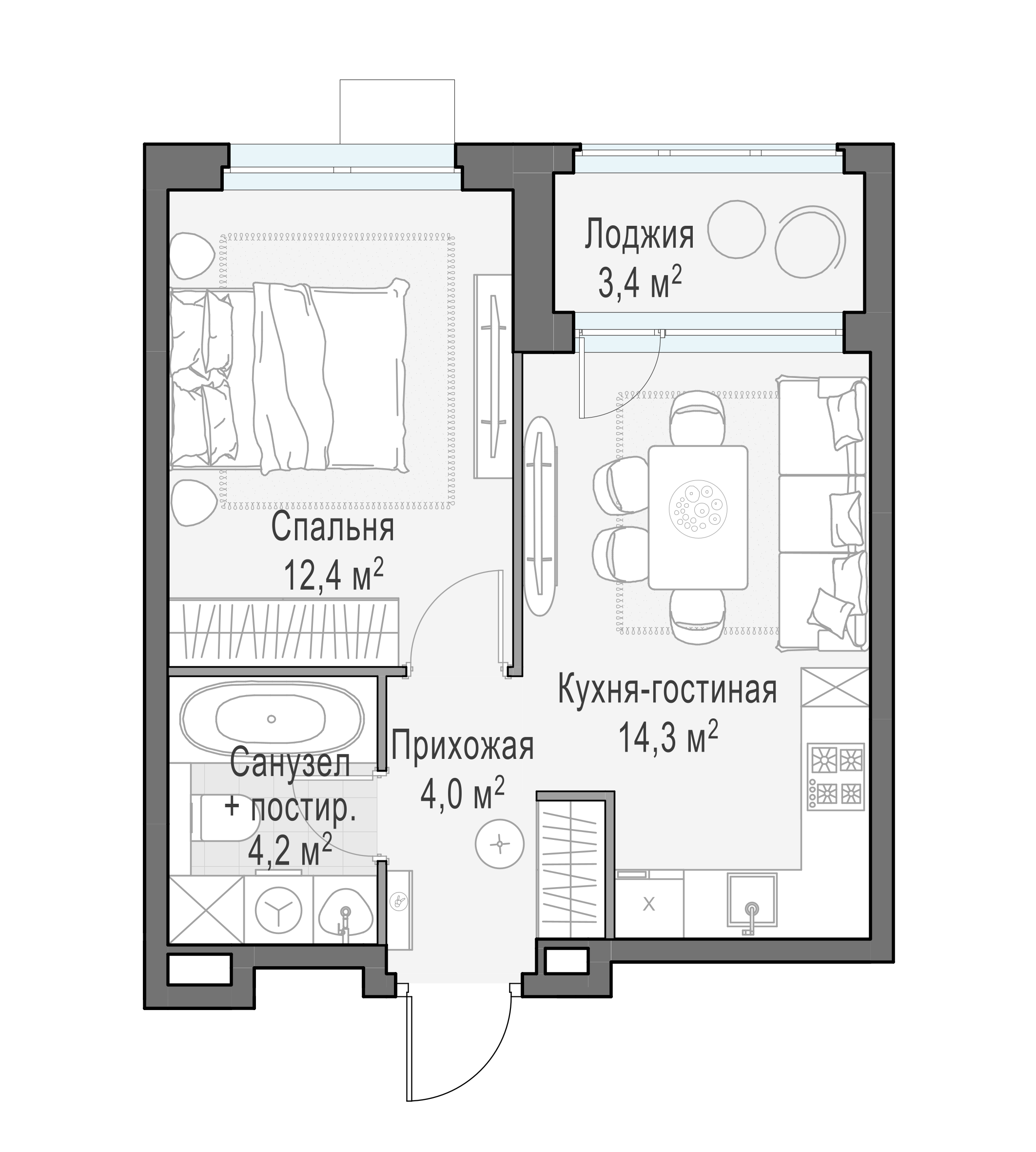 36.5 м²