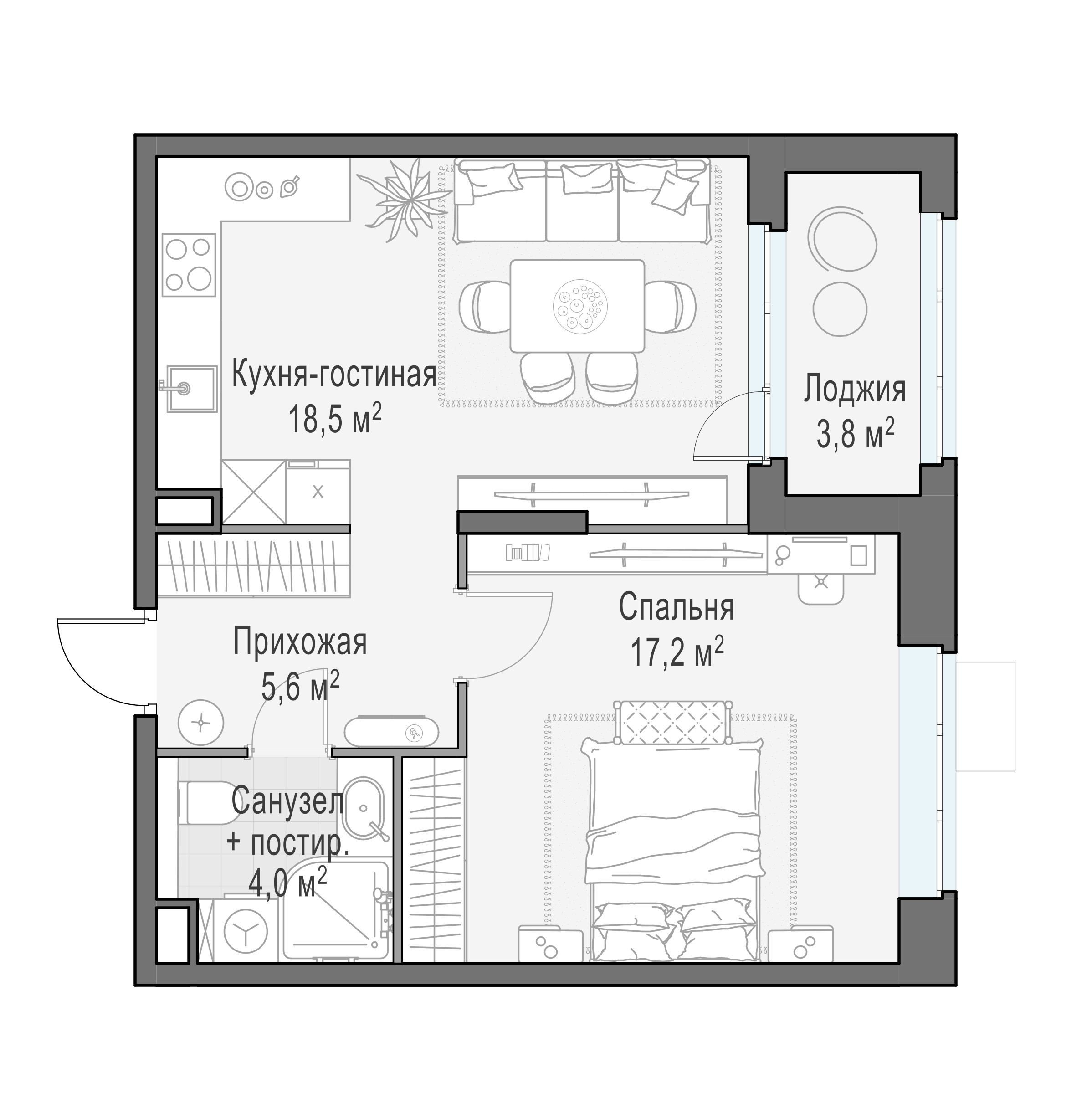 47.1 м²