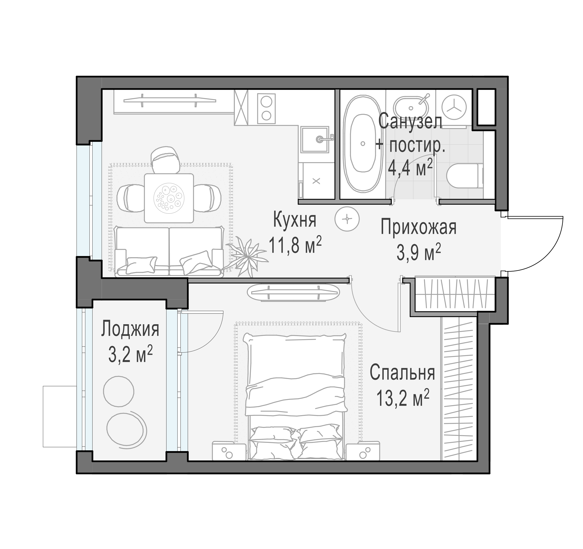 34.8 м²