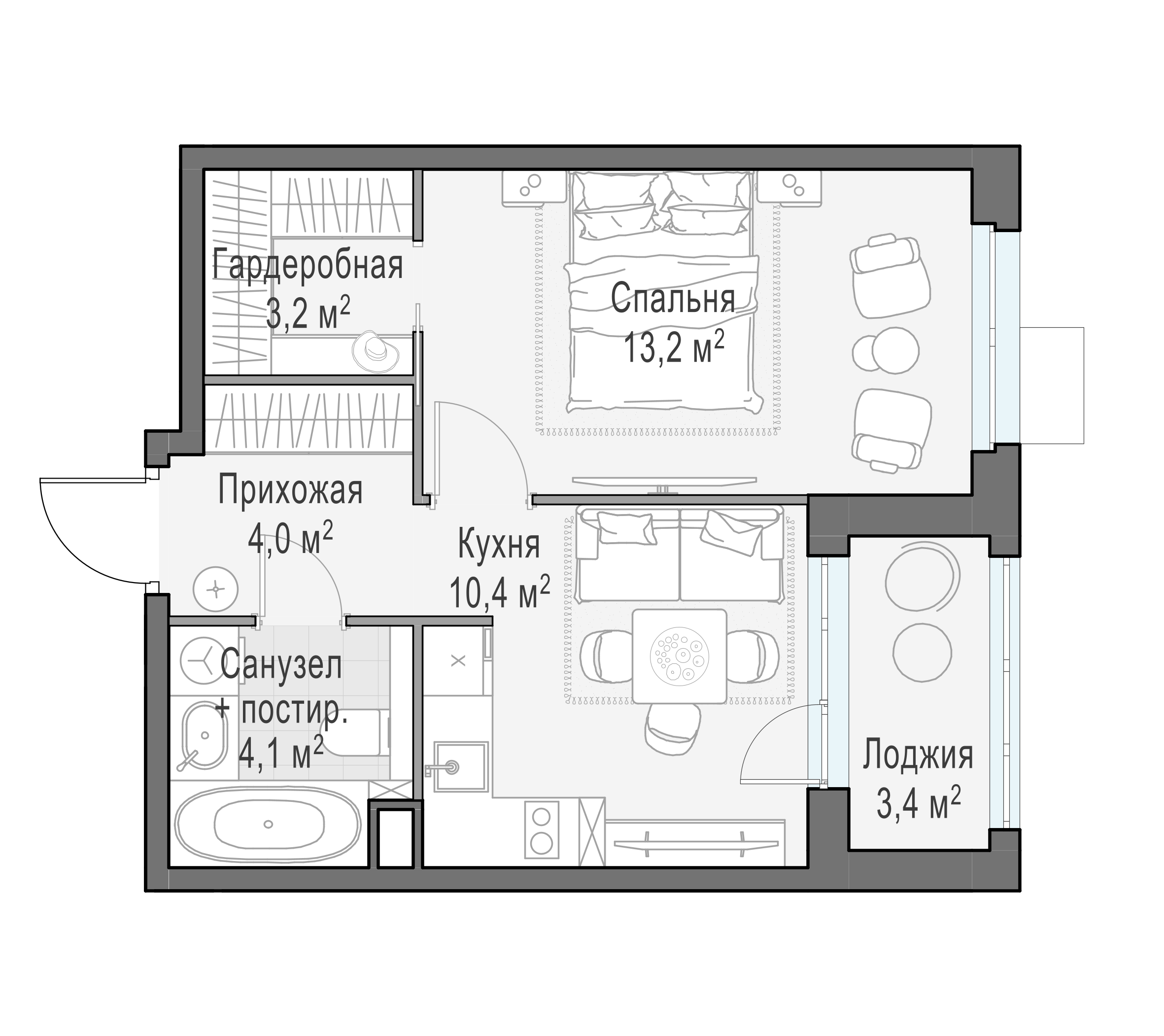 36.5 м²