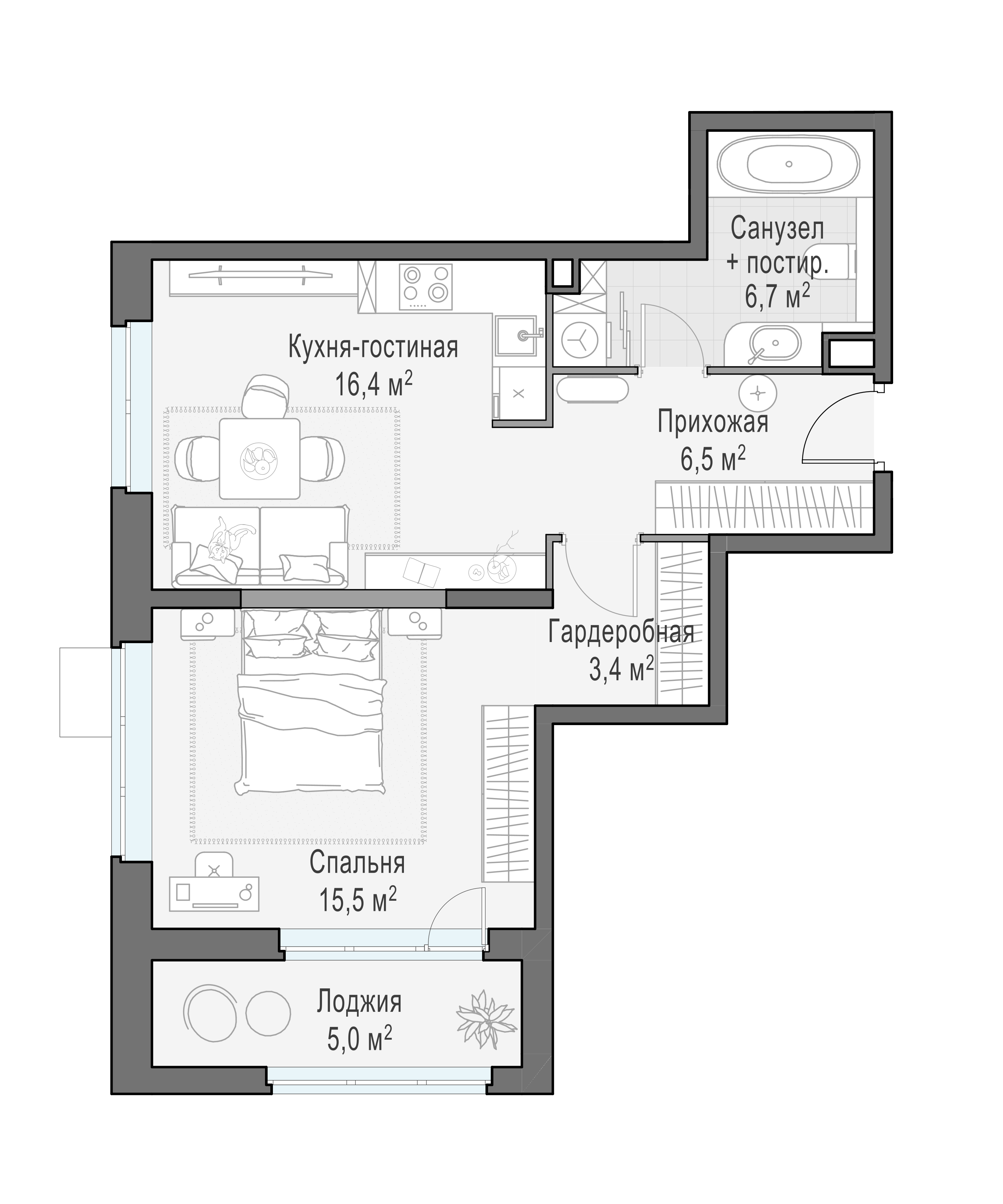 50.8 м²