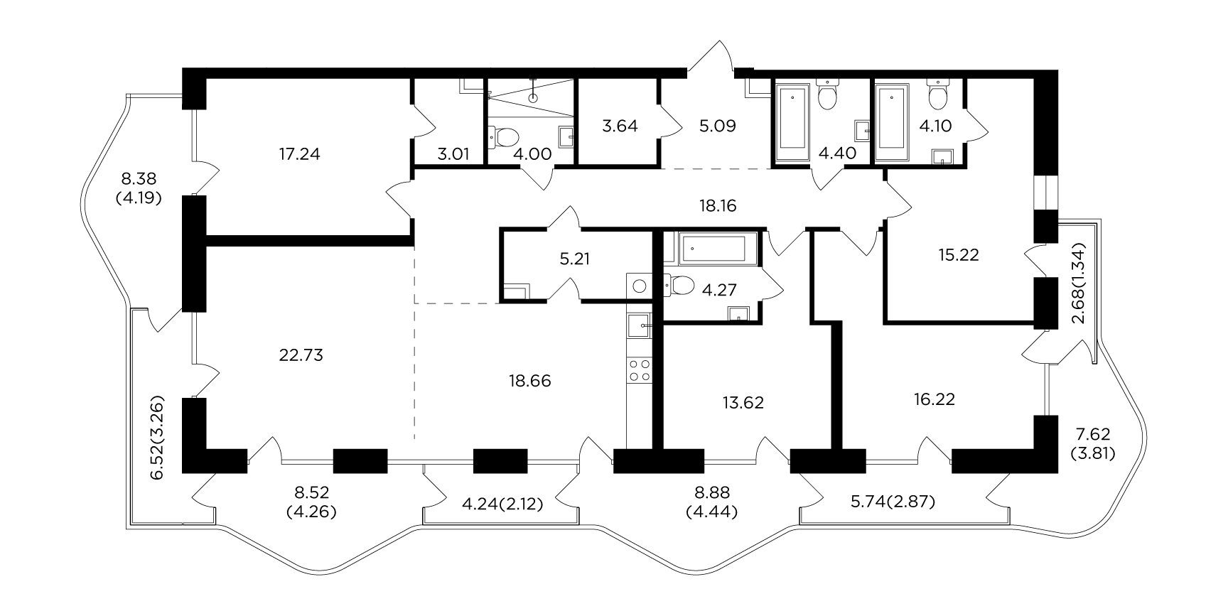 5-комнатная 181.86 м²