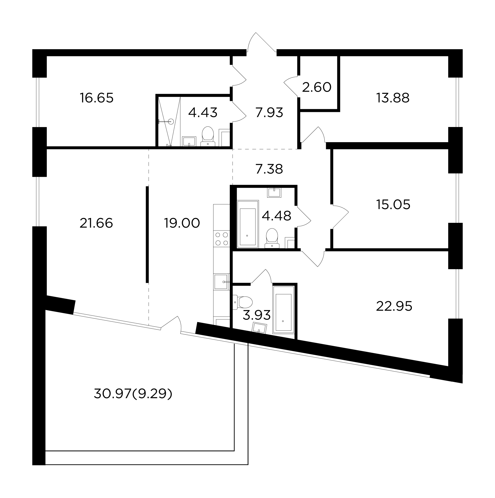 5-комнатная 149.23 м²