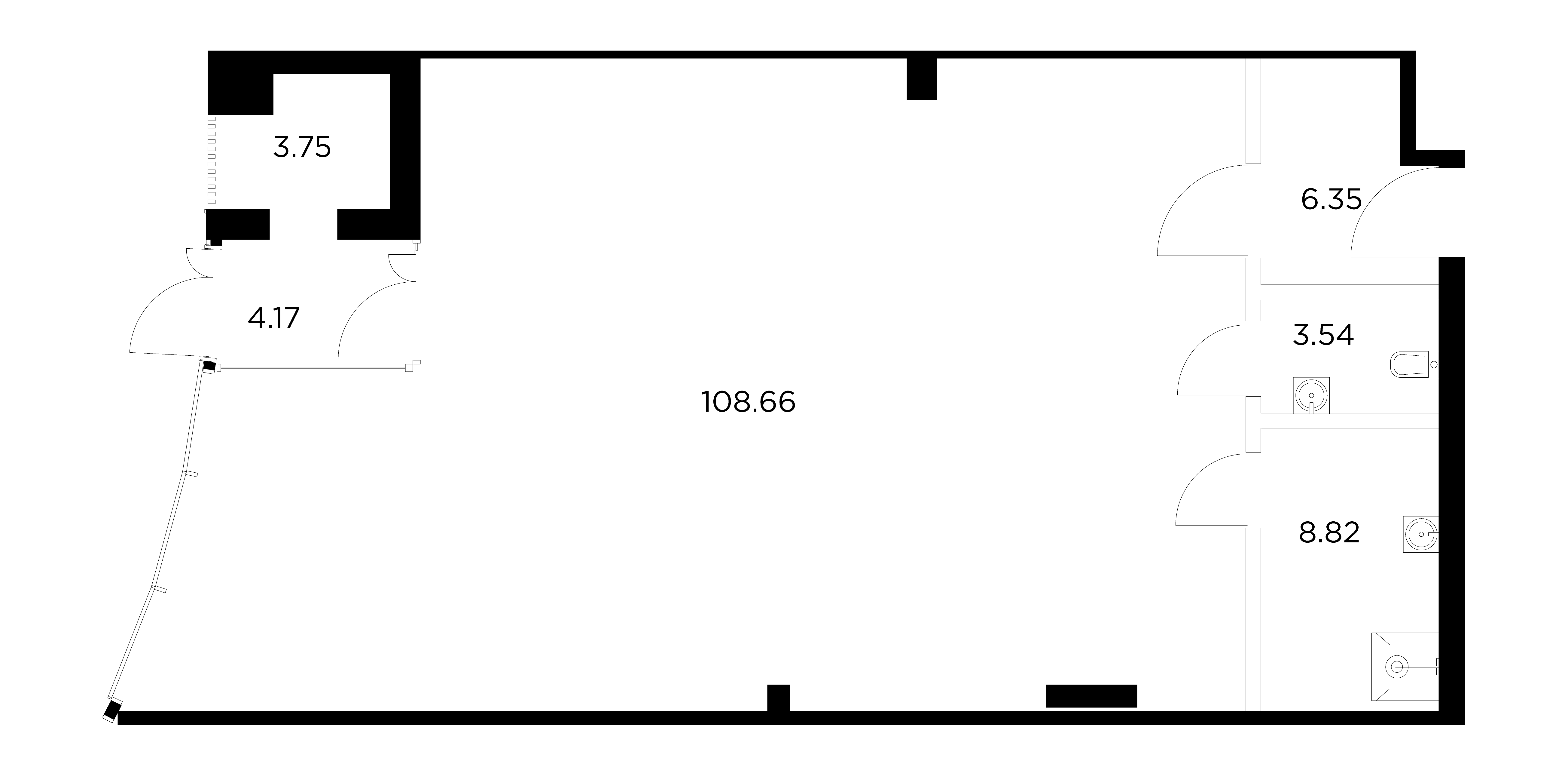 Коммерческое помещение №23Н 135.2 м² по цене 75 770 000 ₽ в ЖК FORIVER ...