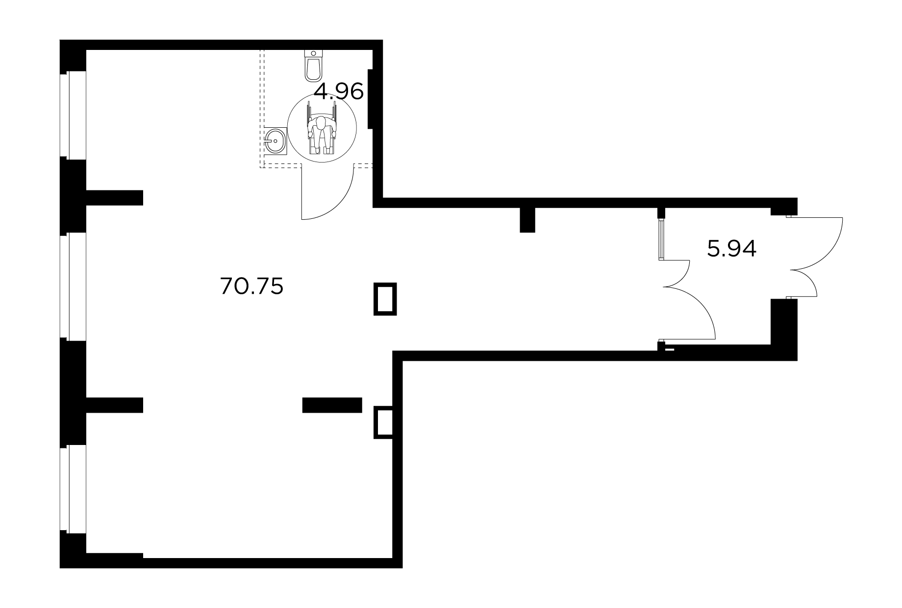 Коммеческое помещение 81.65 м² №12 по цене 14 329 575 ₽ в ЖК Новое Пушкино  - купить у застройщика Ingrad